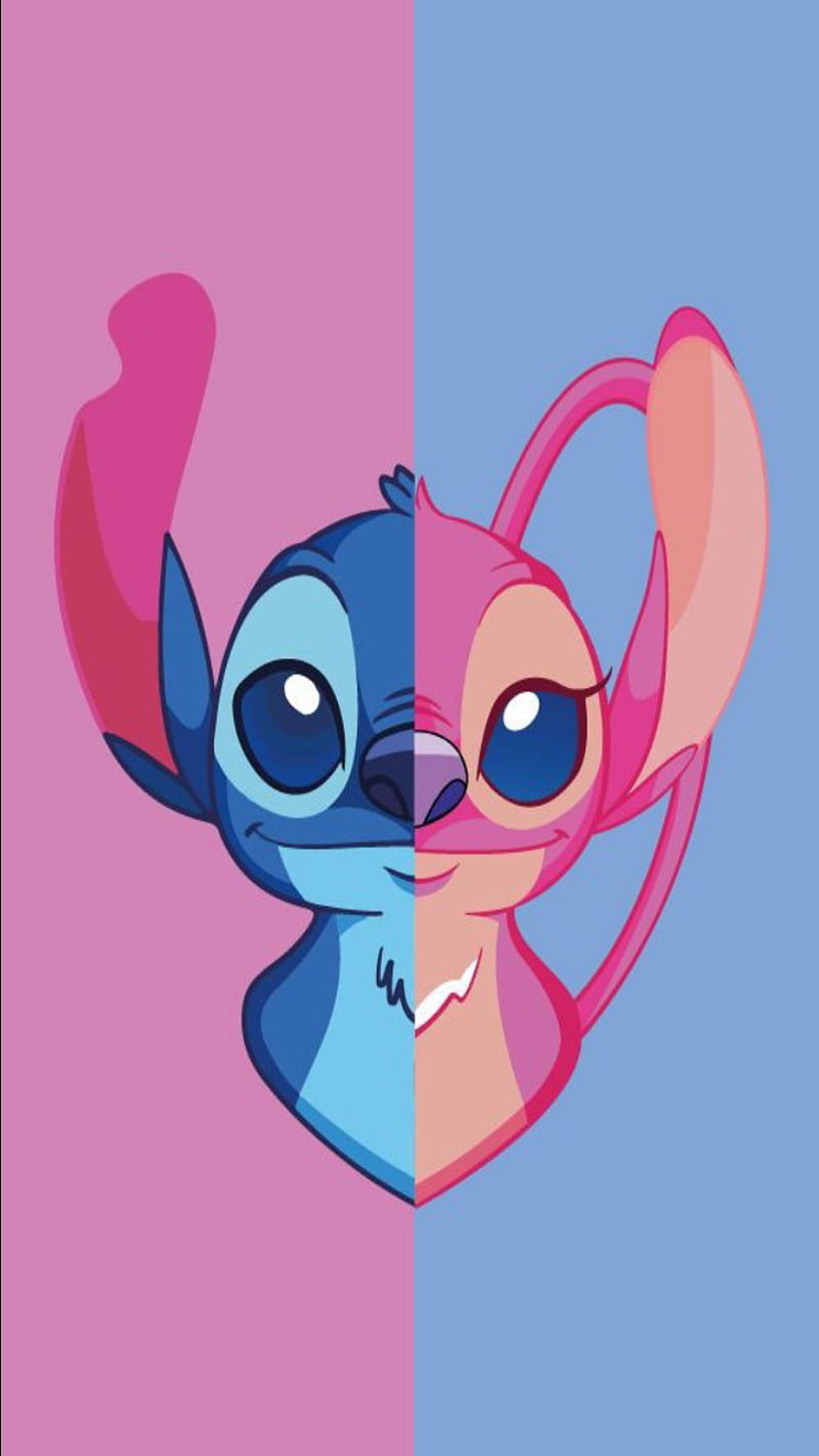 Stitch And Angel Wallpaper