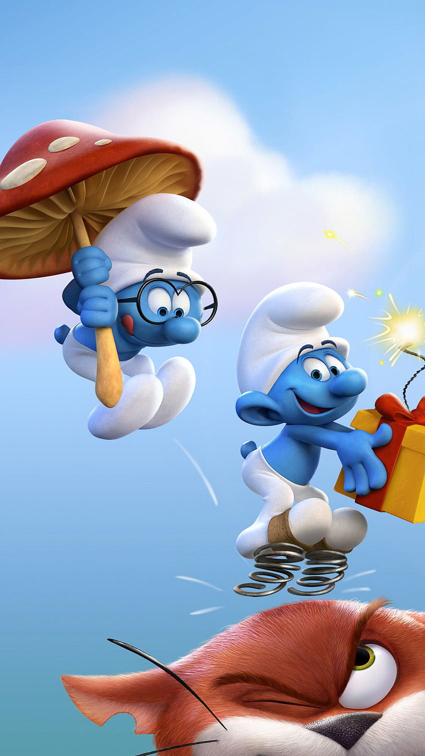 Background Smurfs Wallpaper