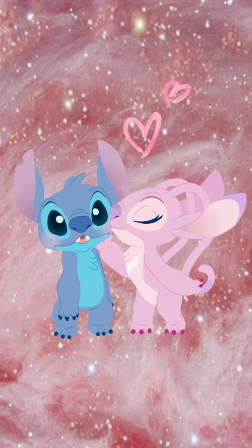 Stitch And Angel Wallpaper