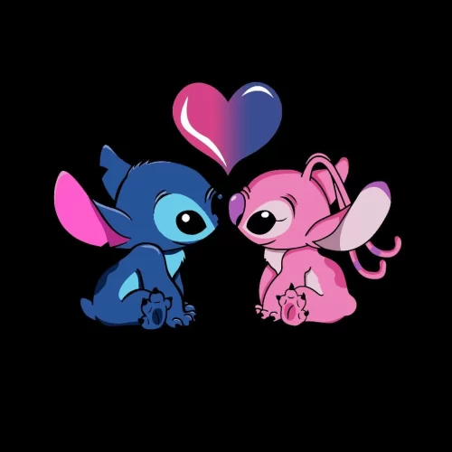 Stitch And Angel Wallpaper