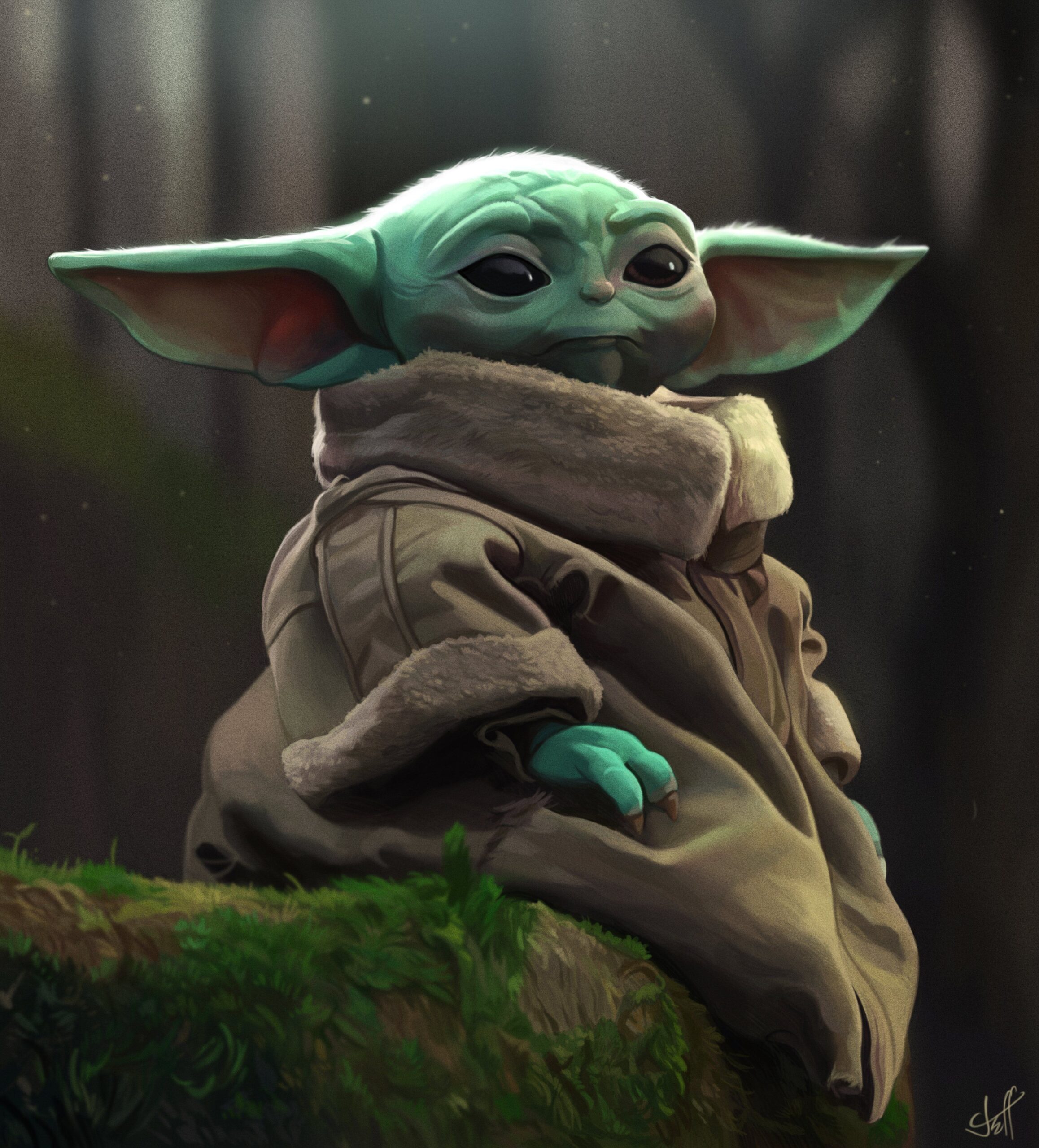 Background Baby Yoda Wallpaper