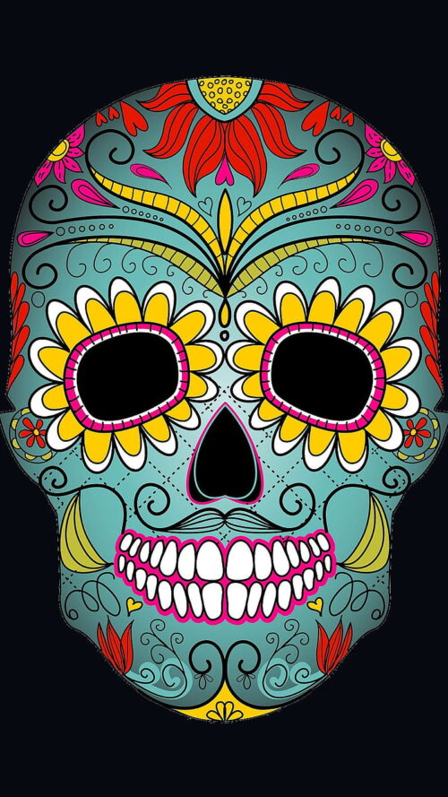 Background Day Of The Dead Wallpaper