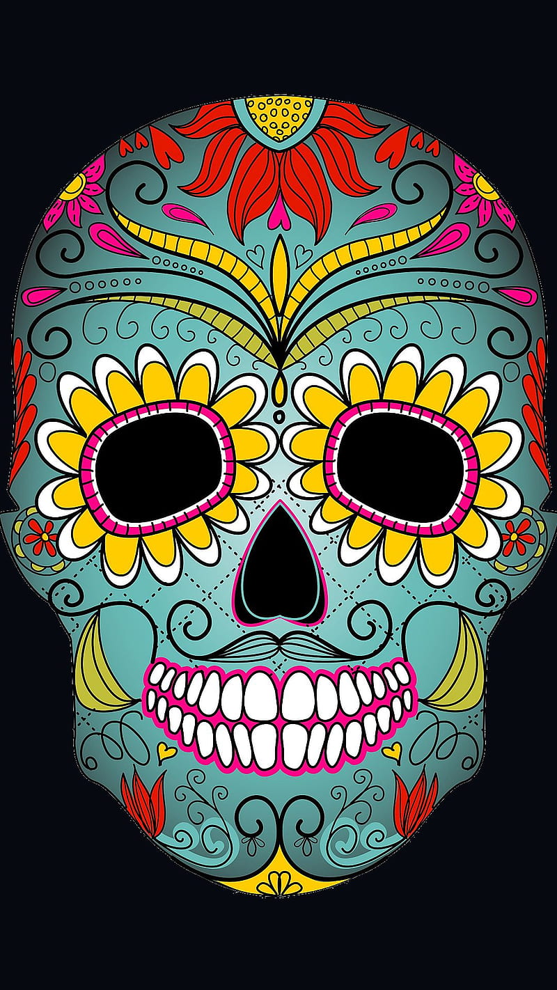 Background Day Of The Dead Wallpaper