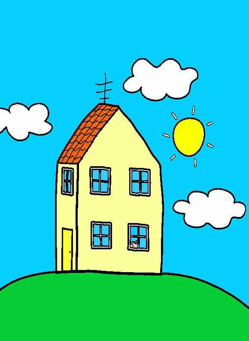 Background Peppa Pig House Wallpaper