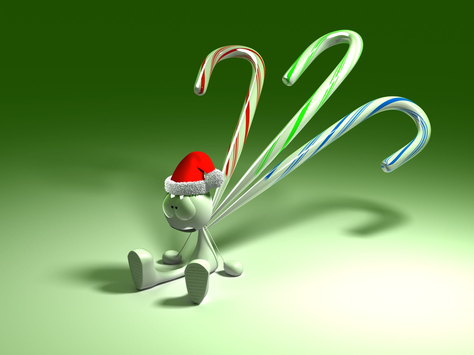 Candy Cane Desktop Wallpaper