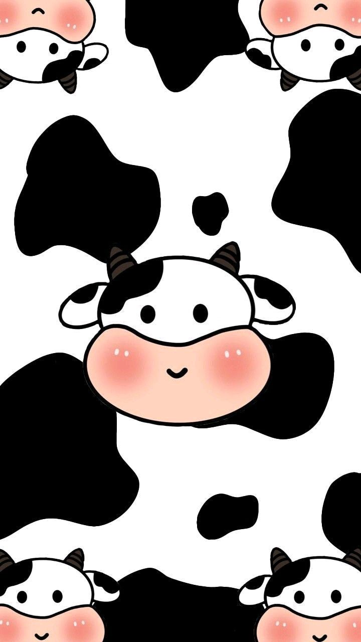 Background Cow Print Wallpaper