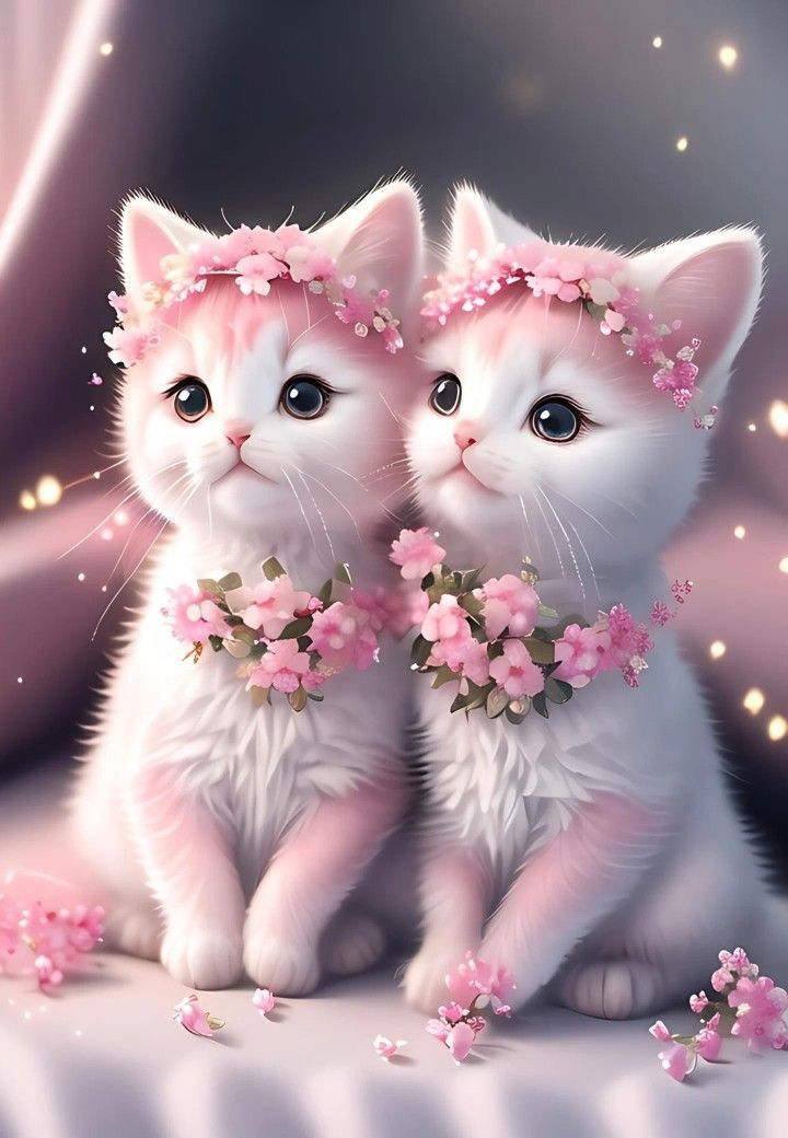 Background Cute Cat Wallpaper - EnWallpaper