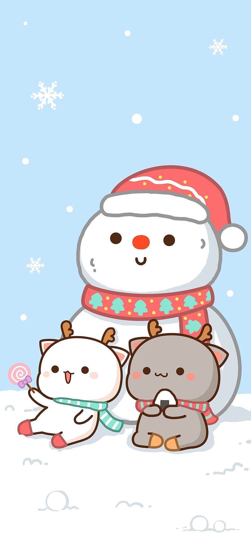 Background Cute Christmas Wallpaper