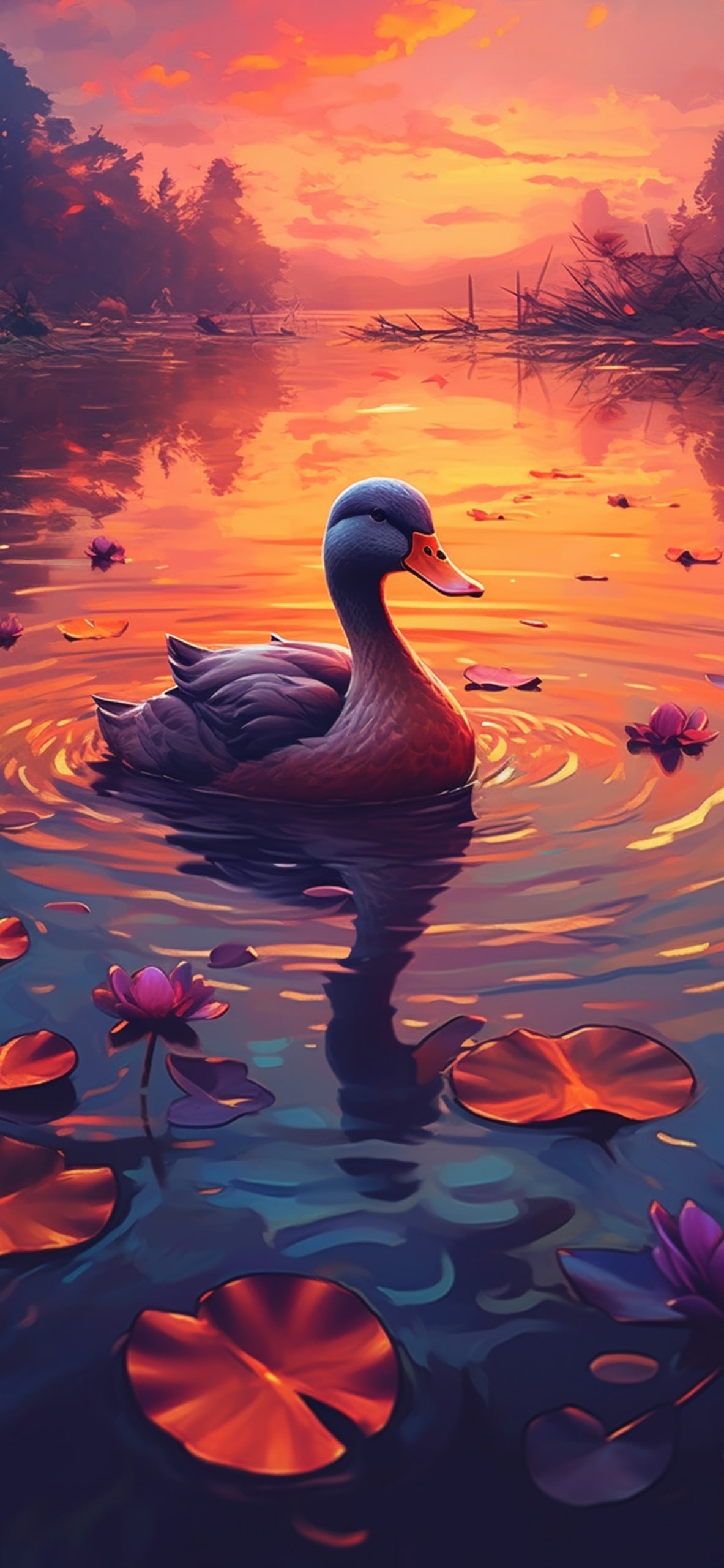 Background Duck Wallpaper