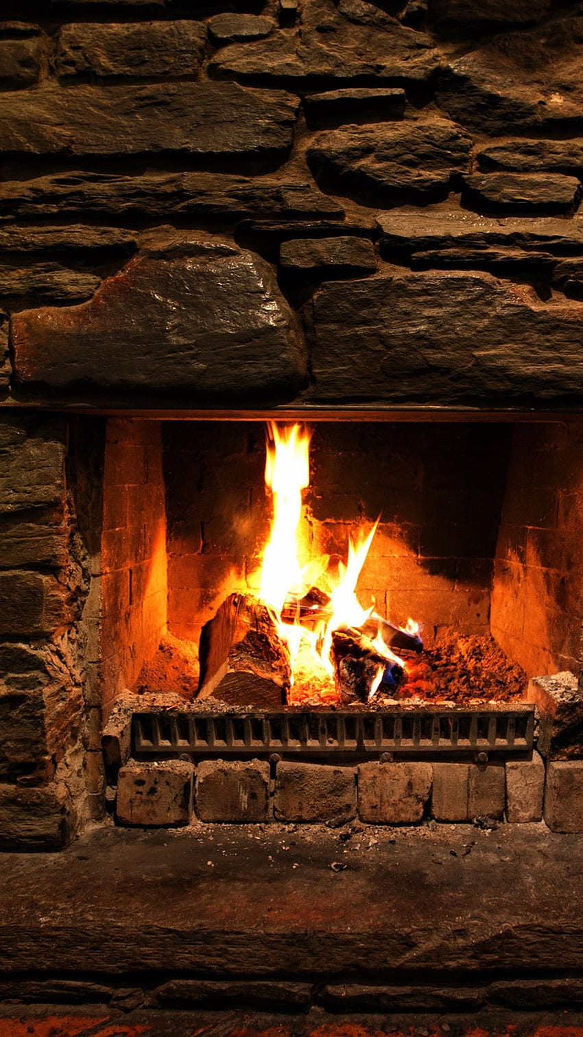 Background Fireplace Wallpaper