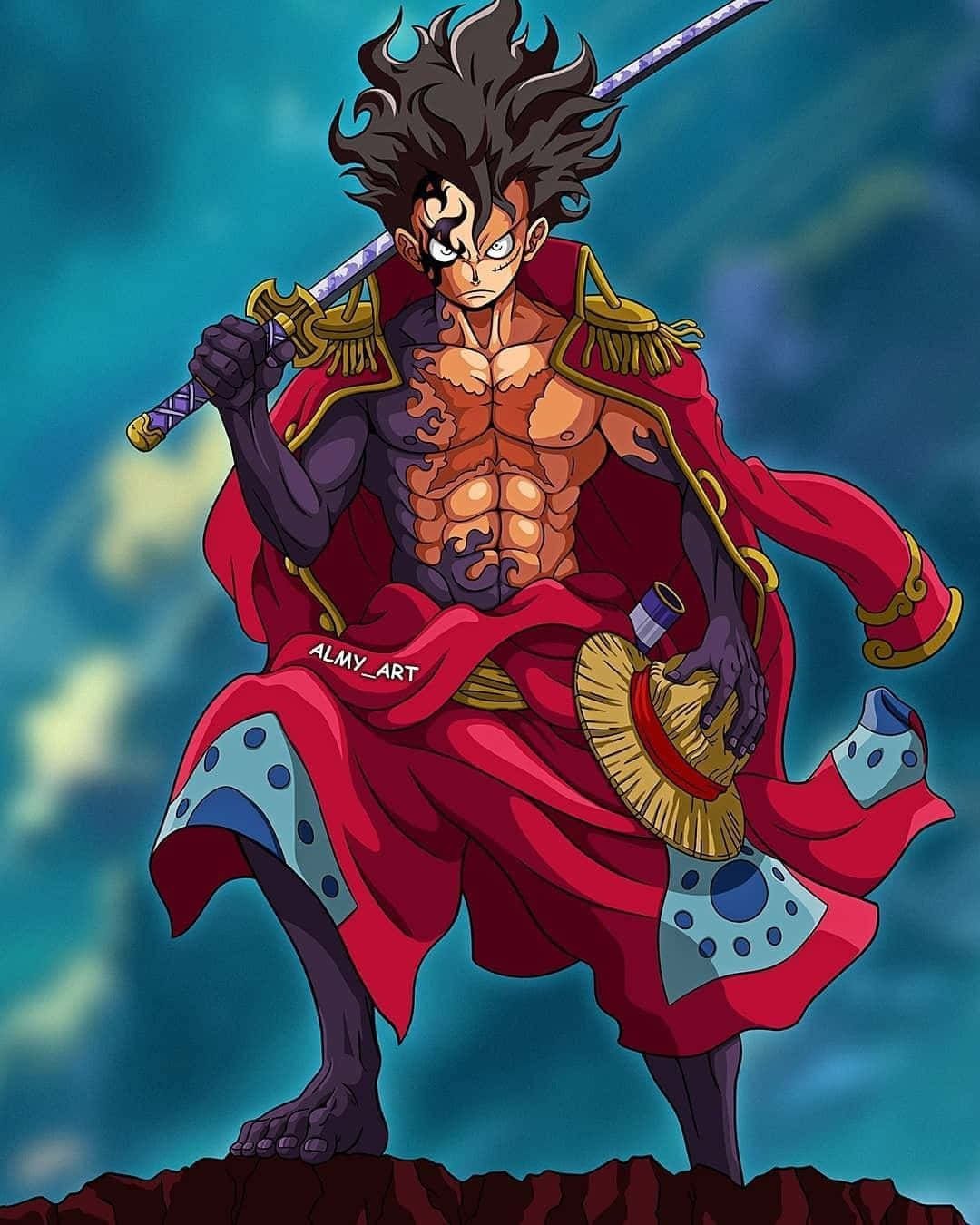 Background Luffy Gear 5 wallpaper