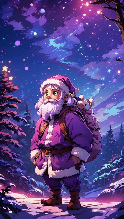 Background Santa Claus Wallpaper