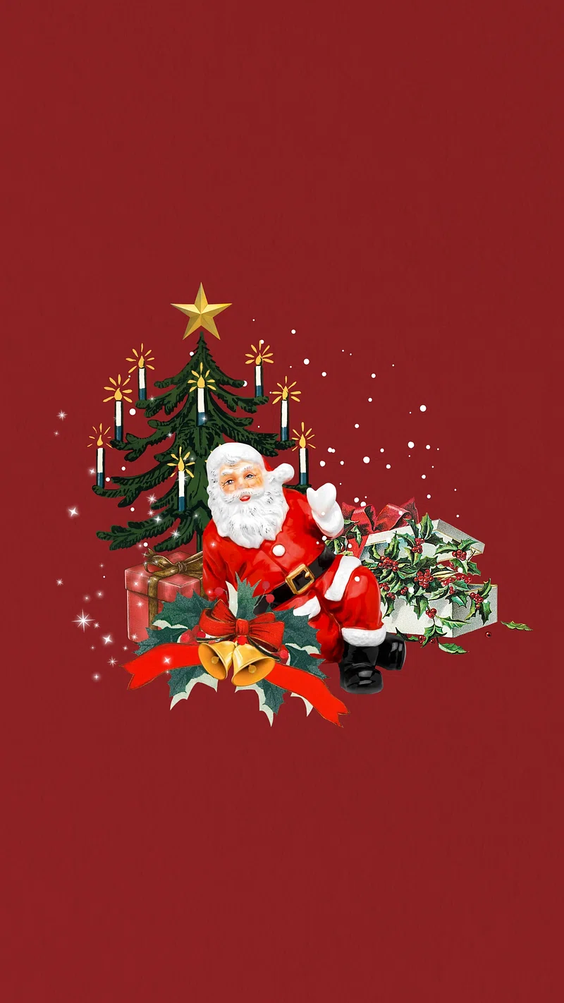 Background Santa Claus Wallpaper