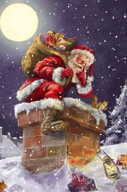 Background Santa Claus Wallpaper