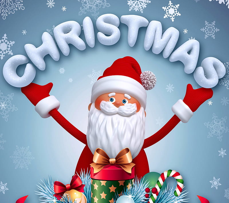 Background Santa Claus Wallpaper