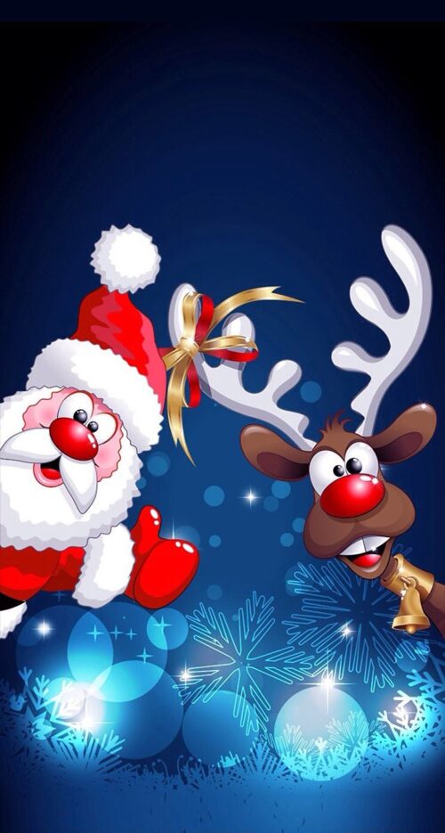 Background Santa Claus Wallpaper