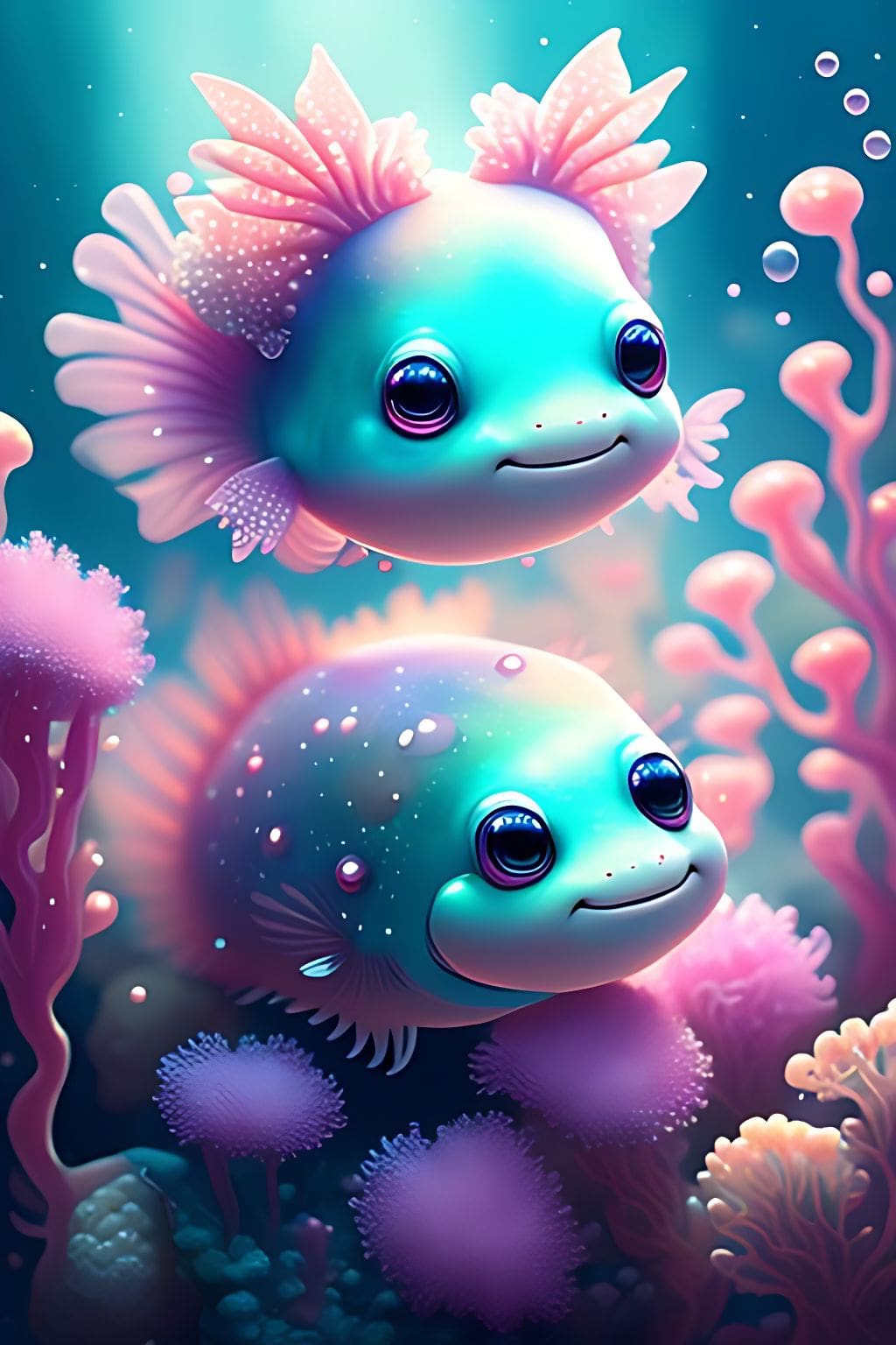 Background Axolotl Wallpaper