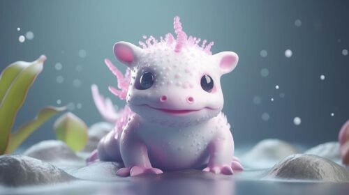 Axolotl Desktop Wallpaper