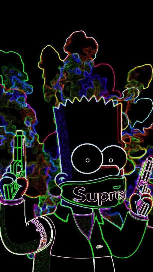 Background Bart Simpson Wallpaper