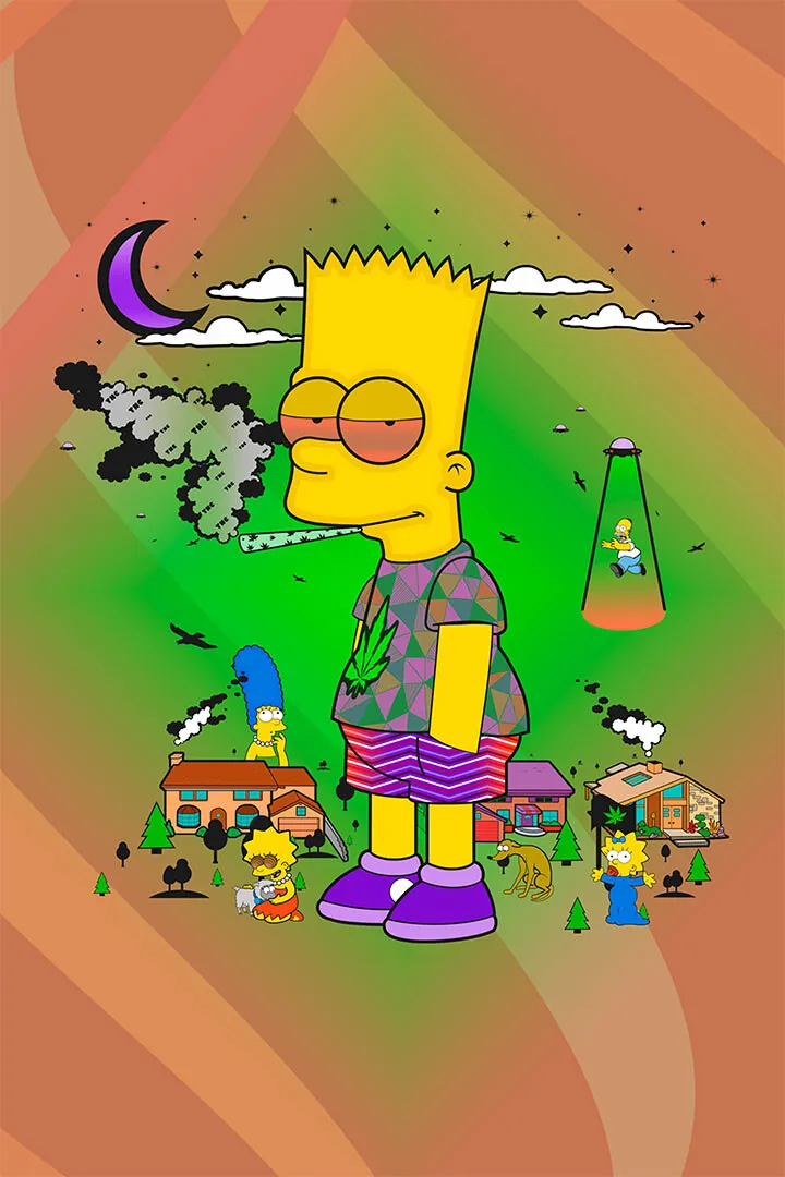 Background Bart Simpson Wallpaper