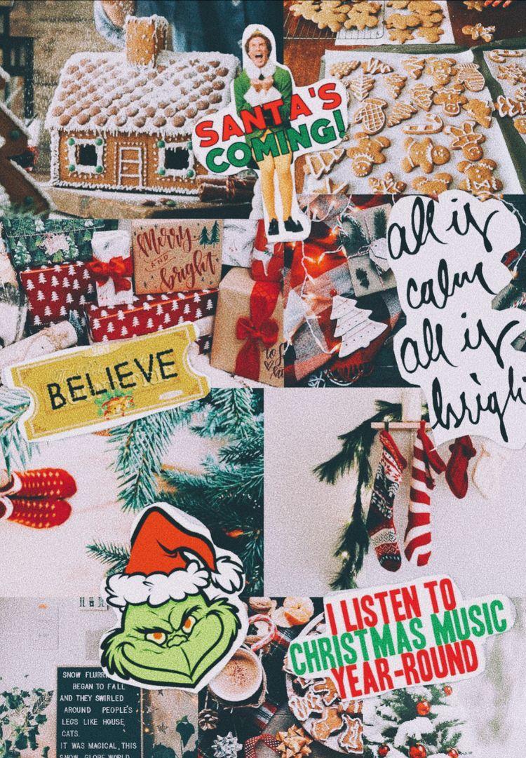 Christmas Collage Wallpaper