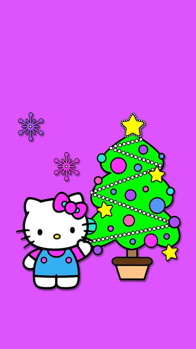 Background Christmas Sanrio Wallpaper