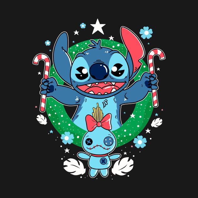 Stitch Background Wallpaper