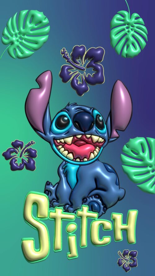 Stitch Background Wallpaper