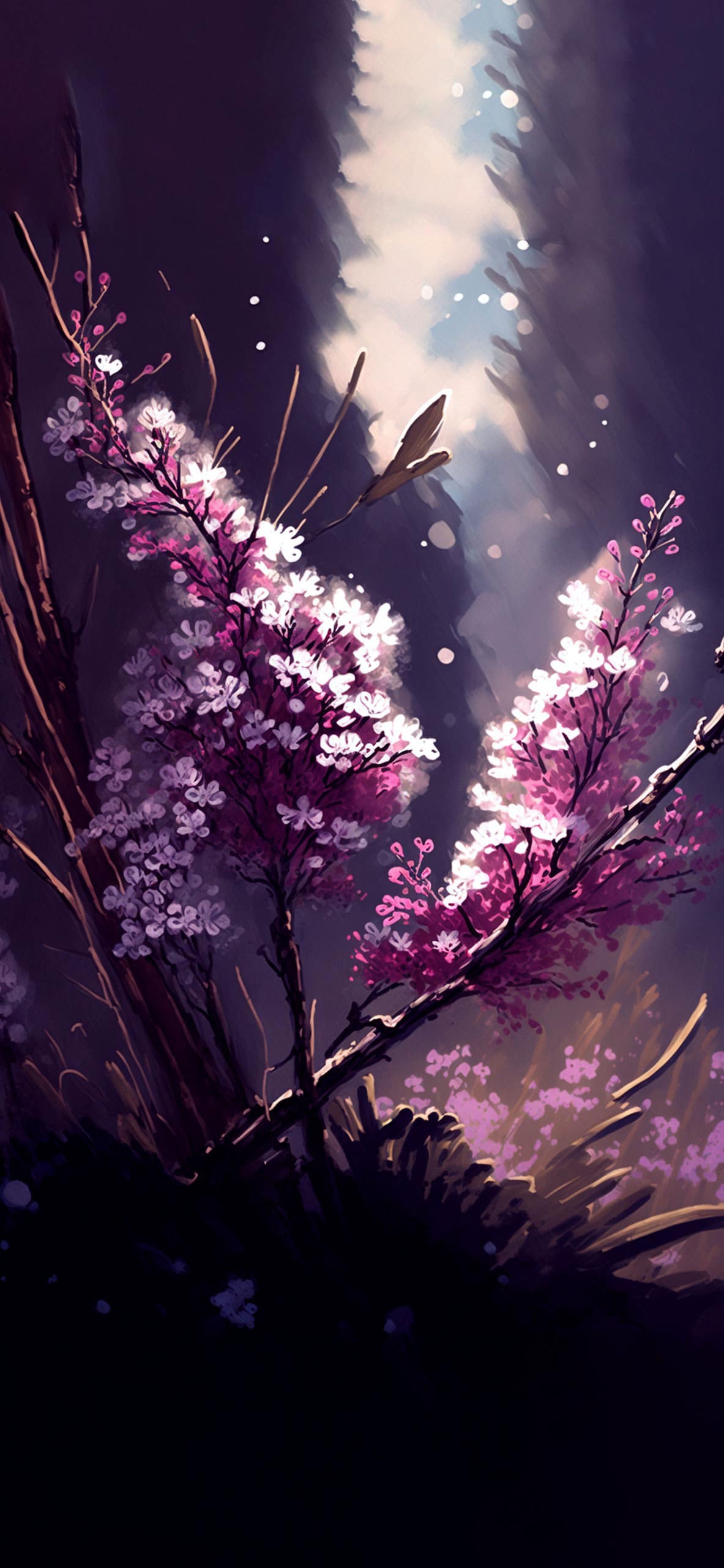 Background Cherry Blossom Wallpaper