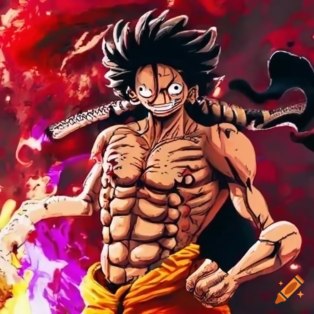 Background Luffy Gear 5 Wallpaper