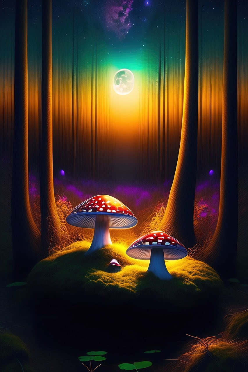 Background Mushroom Wallpaper