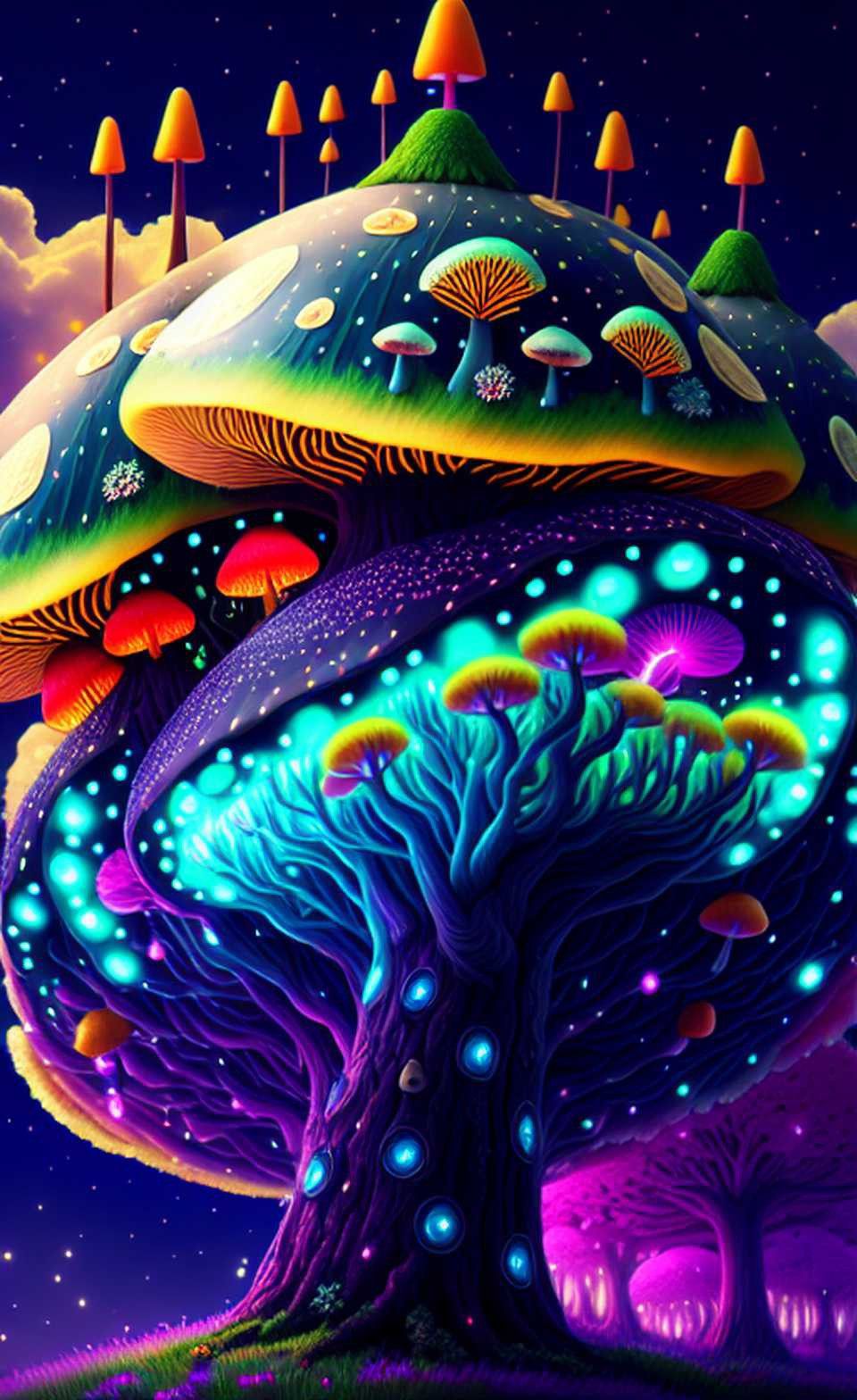 Background Mushroom Wallpaper