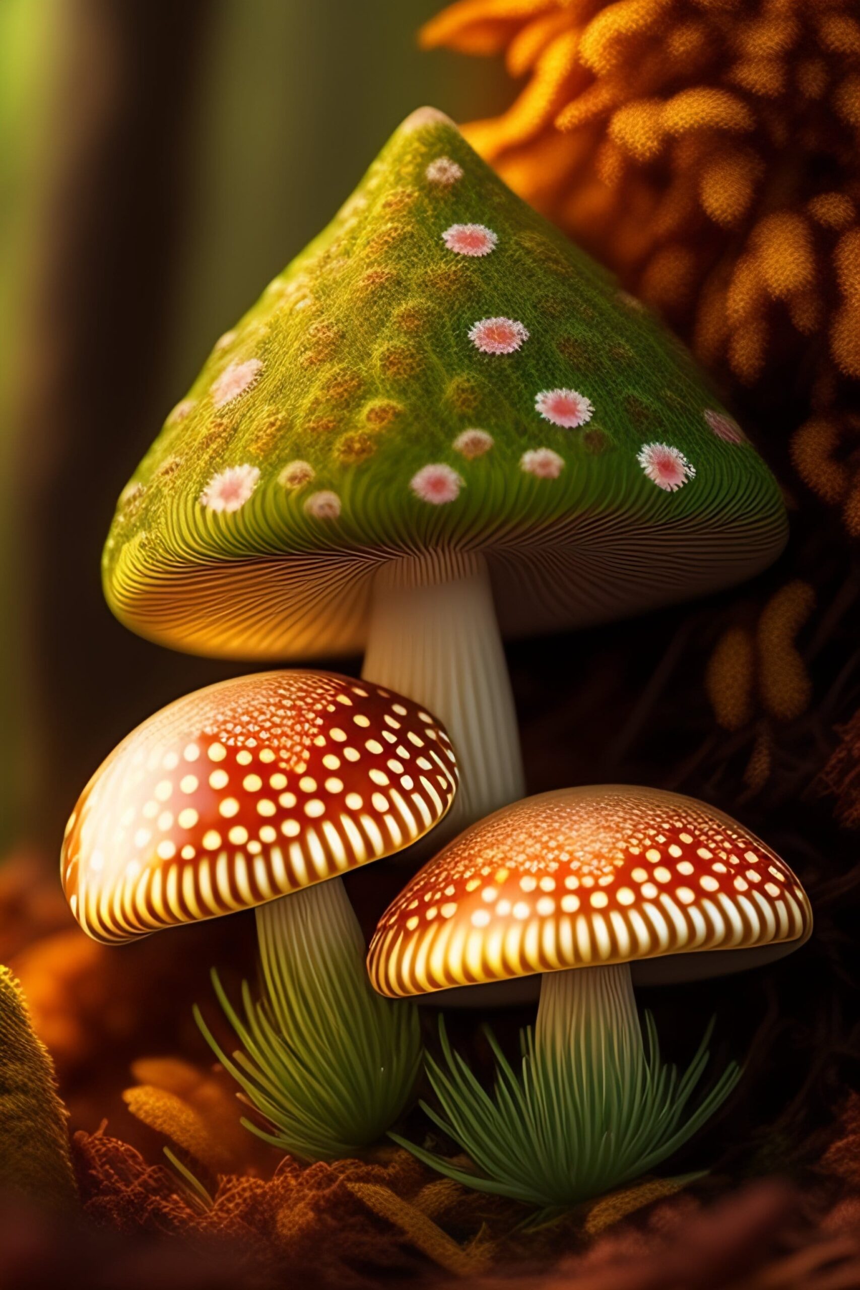 Background Mushroom Wallpaper