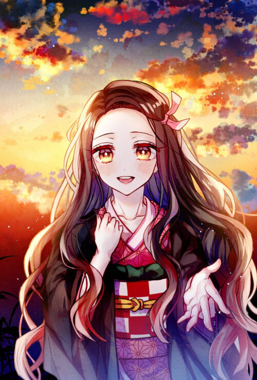 Background Nezuko Wallpaper