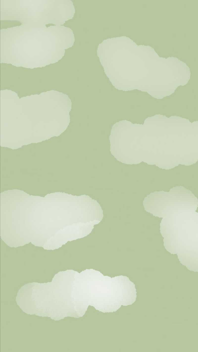 Sage Green Background Wallpaper