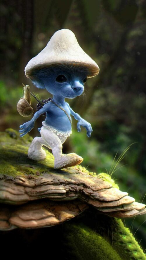 Background Smurf Cat Wallpaper