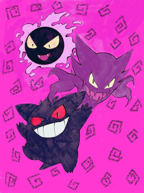 Background Gengar Wallpaper