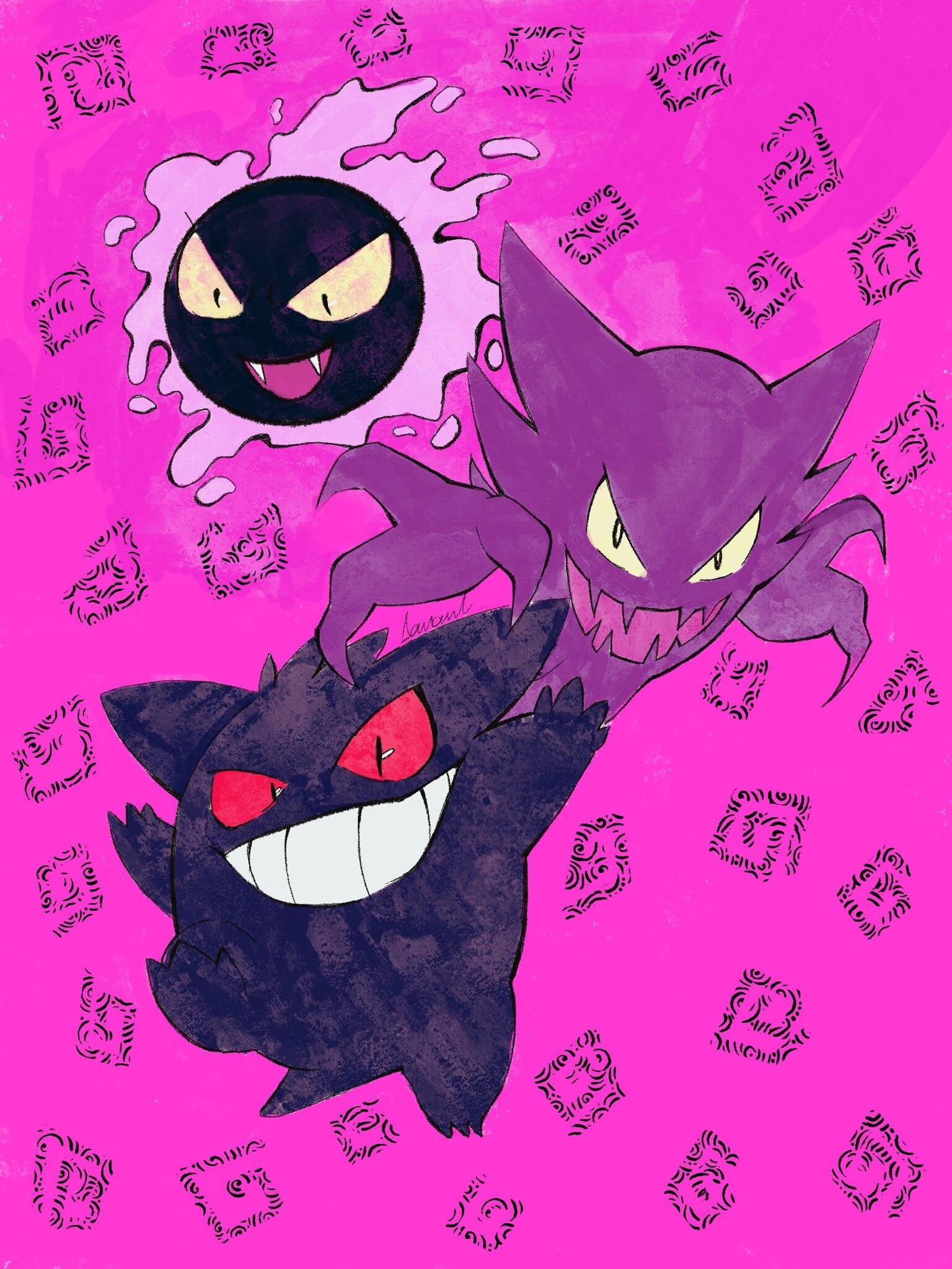 Background Gengar Wallpaper