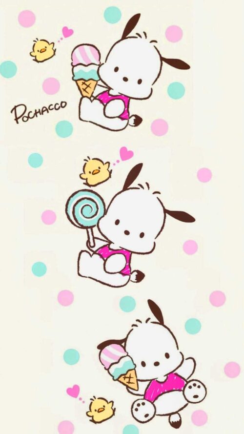 Pochacco Background Wallpaper