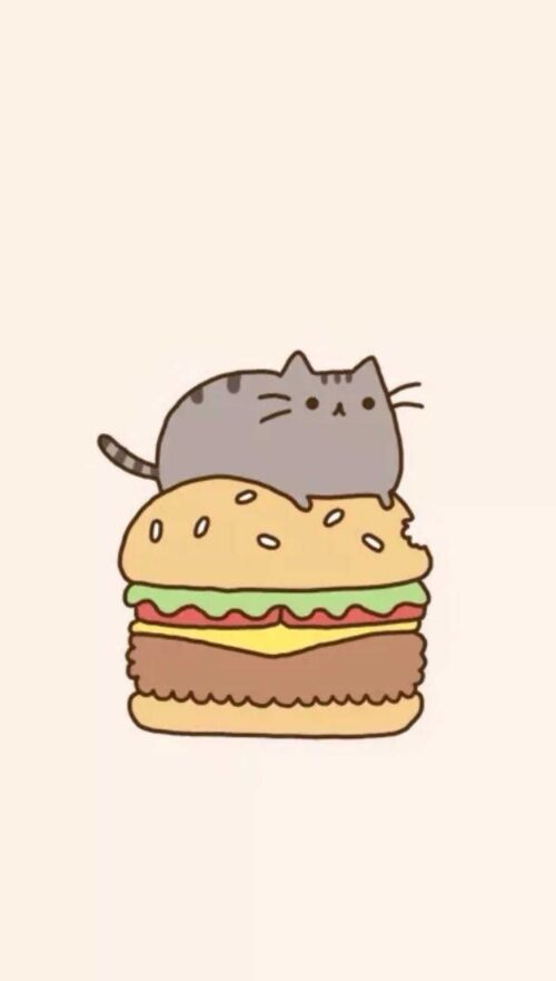 Background Pusheen Wallpaper