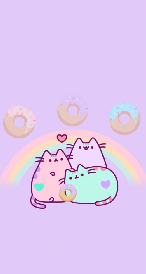 Background Pusheen Wallpaper