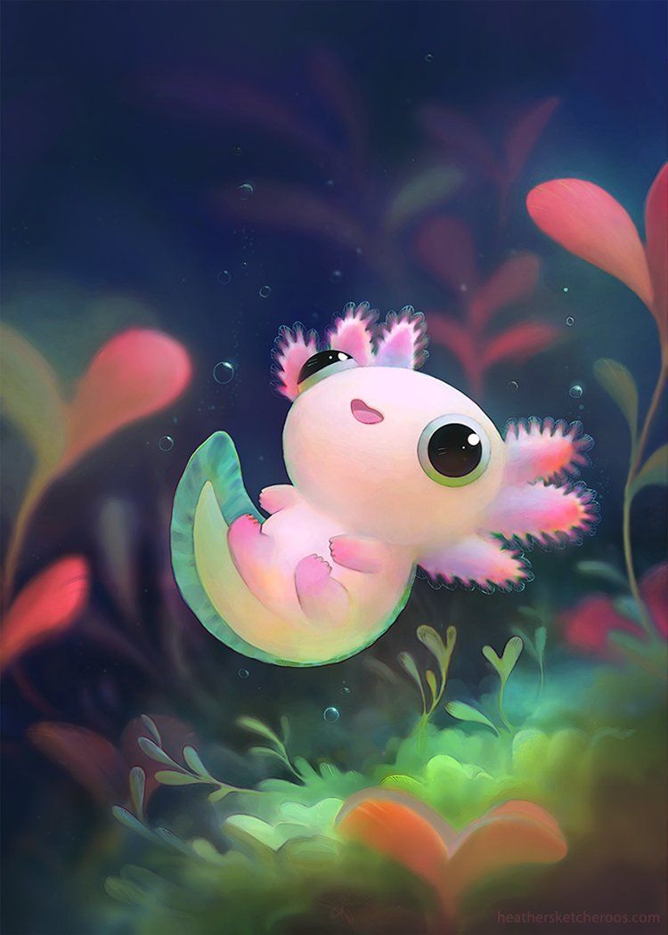 Background Axolotl Wallpaper