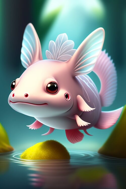 Background Axolotl Wallpaper