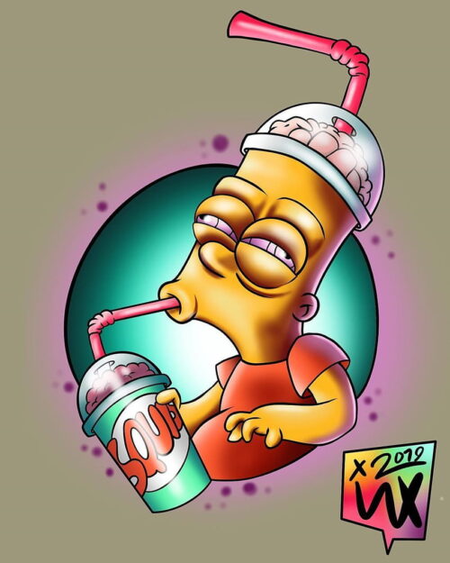 Background Bart Simpson Wallpaper