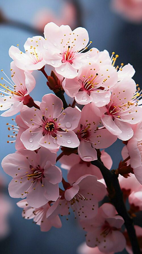 Background Cherry Blossom Wallpaper