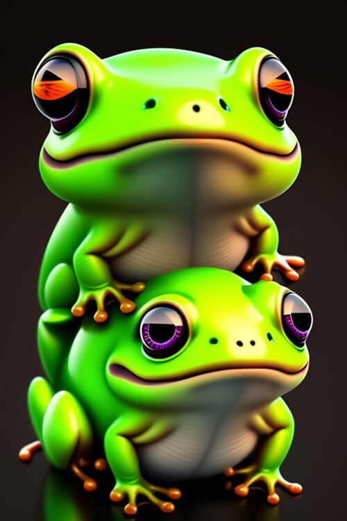 Background Cute Frog Wallpaper