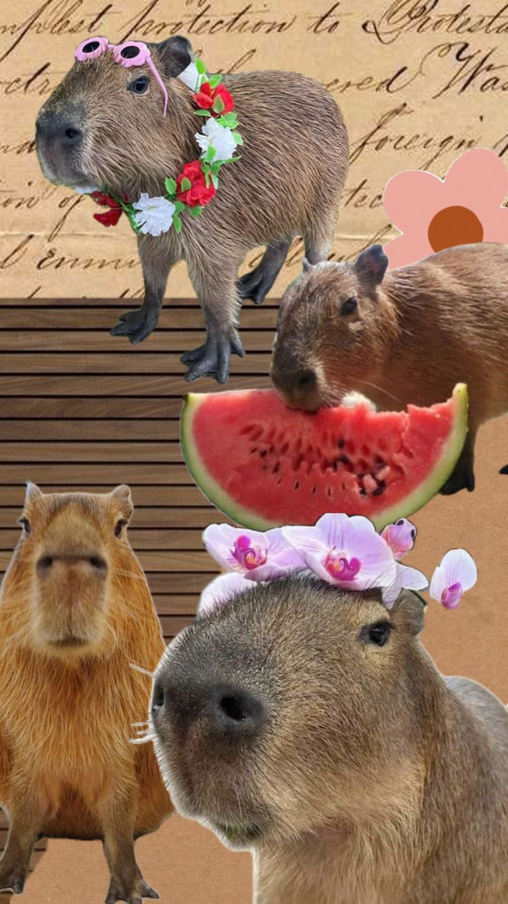 Background Capybara Wallpaper