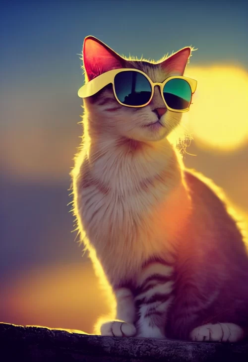 Background Cute Cat Wallpaper