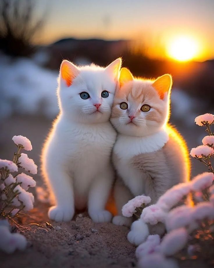 Background Cute Cat Wallpaper