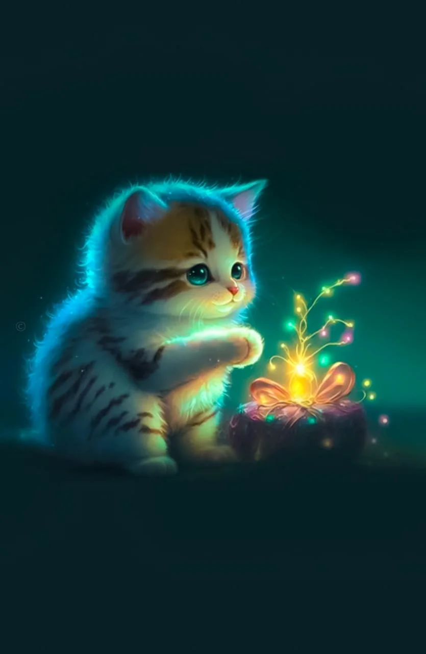 Background Cute Cat Wallpaper